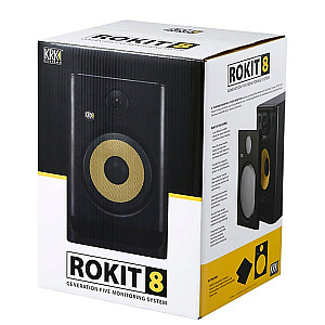 KRK ROKIT 8 Generation 5 Powered Studio Monitor 8 inch with Class D Amplifiers
